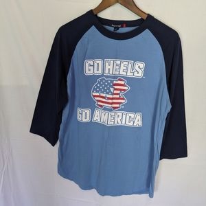 Tarheels/ USA shirt 3/4 sleeve